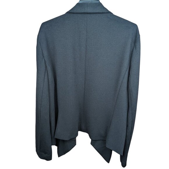 New York & Company Blazer XXL Open Front Women's Jacket Waterfall Drape Design - Picture 3 of 11